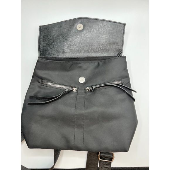 Botkier New York Backpack Bag Leather-like flap Magnet Close Trendy Logo Straps main image 10